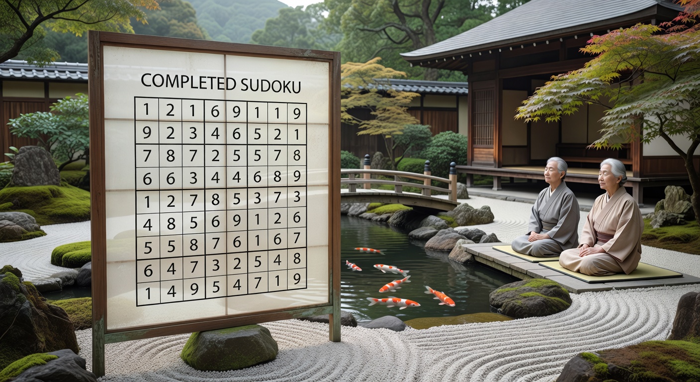 お茶を楽しみながら数独